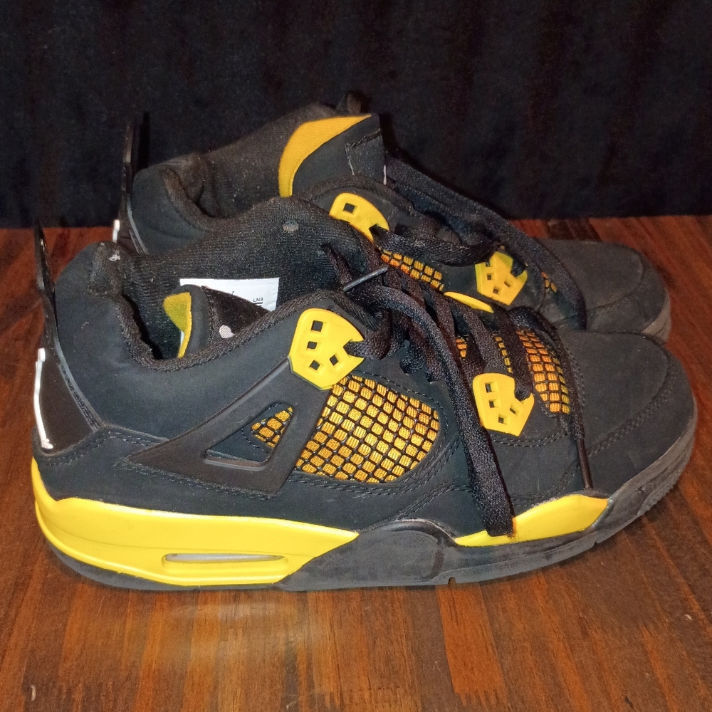 Jordan Kids Sneakers Black and Yellow
